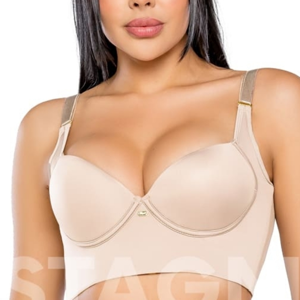 Stagmi Best Push Up Back Smoothing Bra Colombianas Faja "Magic Bra" Full Cup NEW - Picture 8 of 16